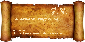 Feuermann Magdolna névjegykártya